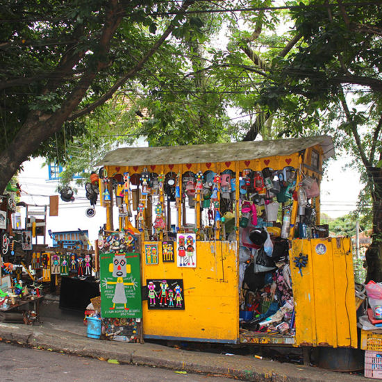 Santa Teresa Bresil Rio de Janeiro echoppe marché