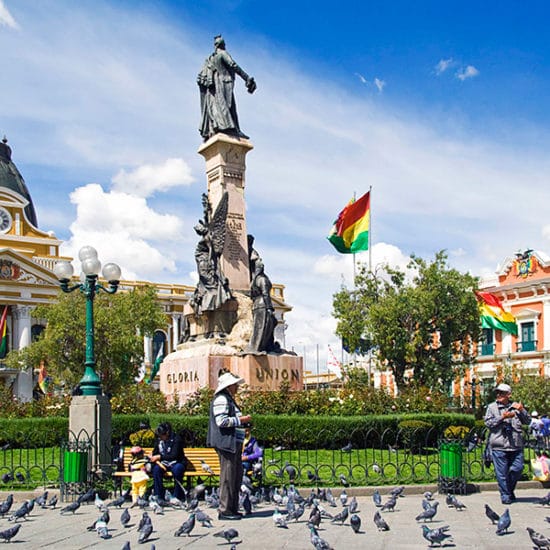 bolivie la paz plaza murillo monument architecture coloniale