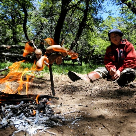 argentine patagonie bariloche gaucho immersion fermier asado repas chez l'habitant grillade barbecue pique nique nature