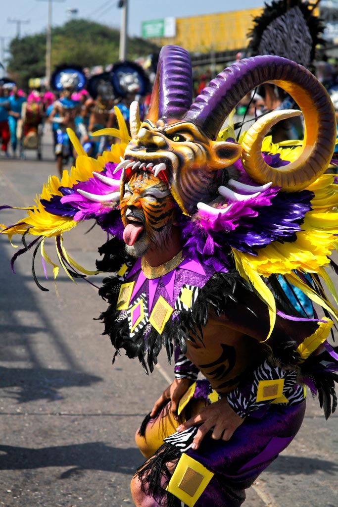 Colombie Carnaval de Barranquilla danseur