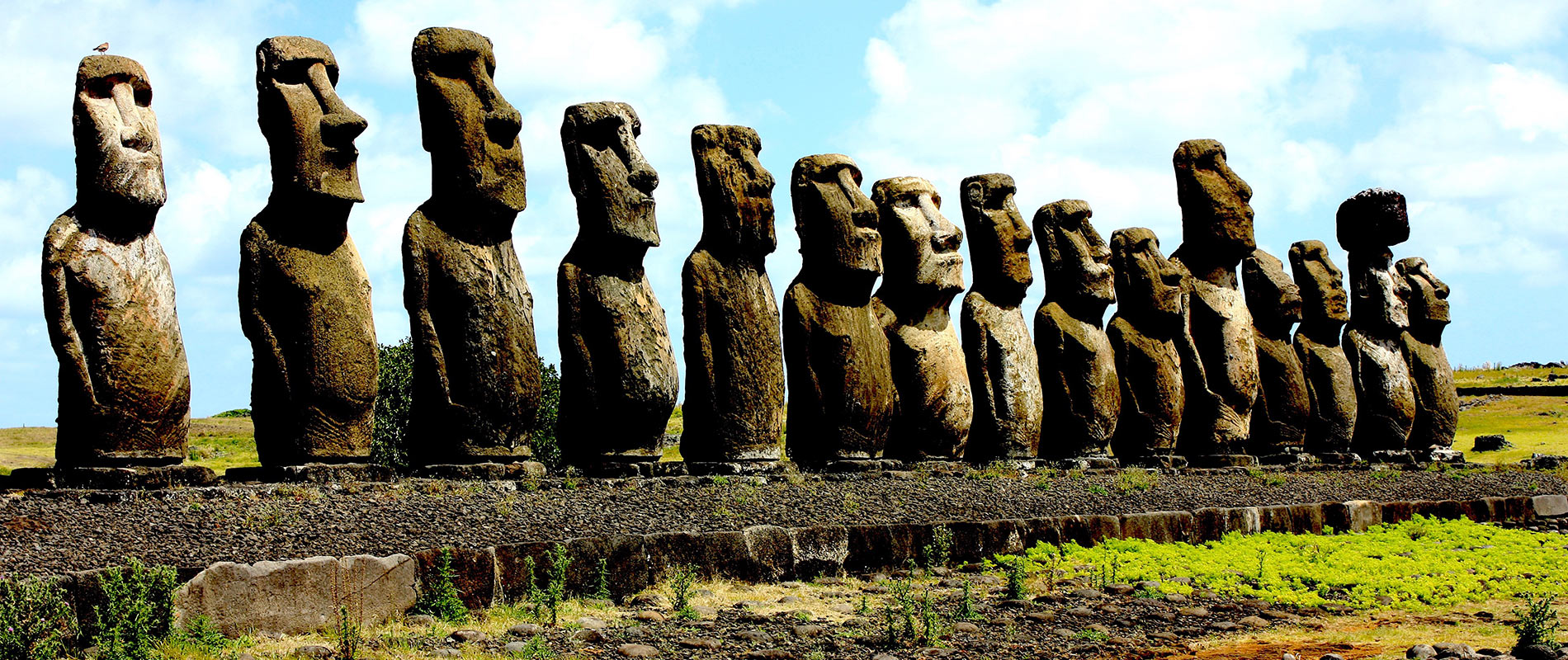 chili ile de paques voyage moaï statue Easter Island, Ahu Tongariki