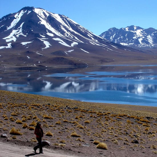 Chili altiplano laguna lac miscanti Miñiques cerro montagne atacama