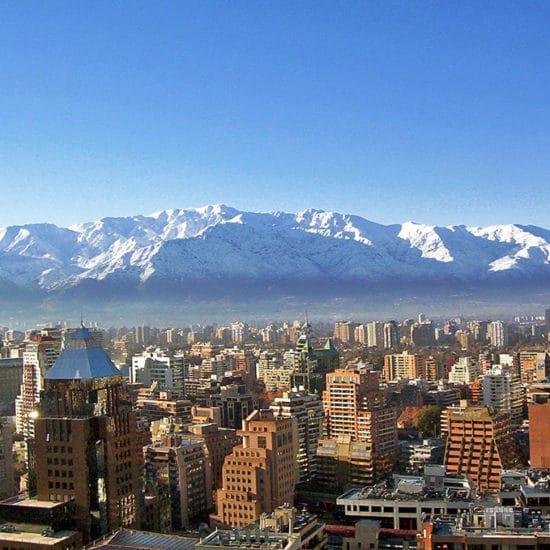 Chili santiago montagne panorama andes