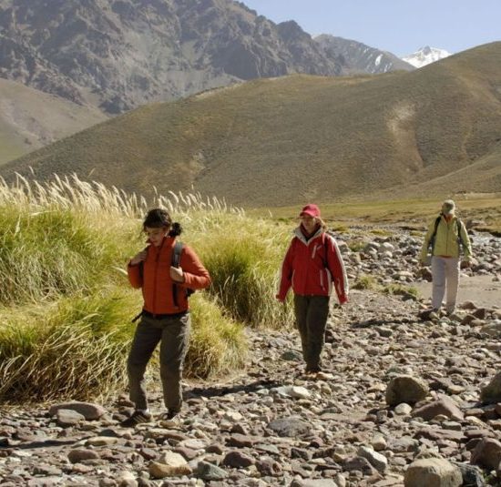 argentine mendoza montagne trek trekking nature aconcagua rivière immersion excursion