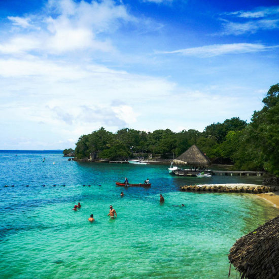 colombie iles baru plage mer turquoise