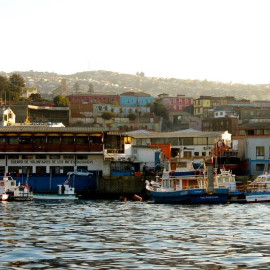 Chili valparaiso port bateaux pêche