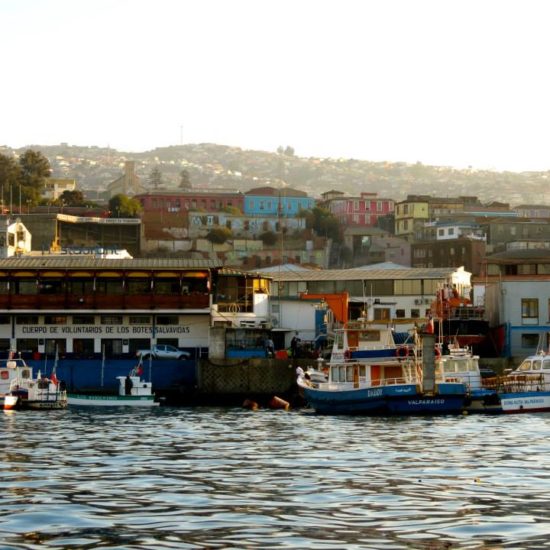 Chili valparaiso port bateaux pêche