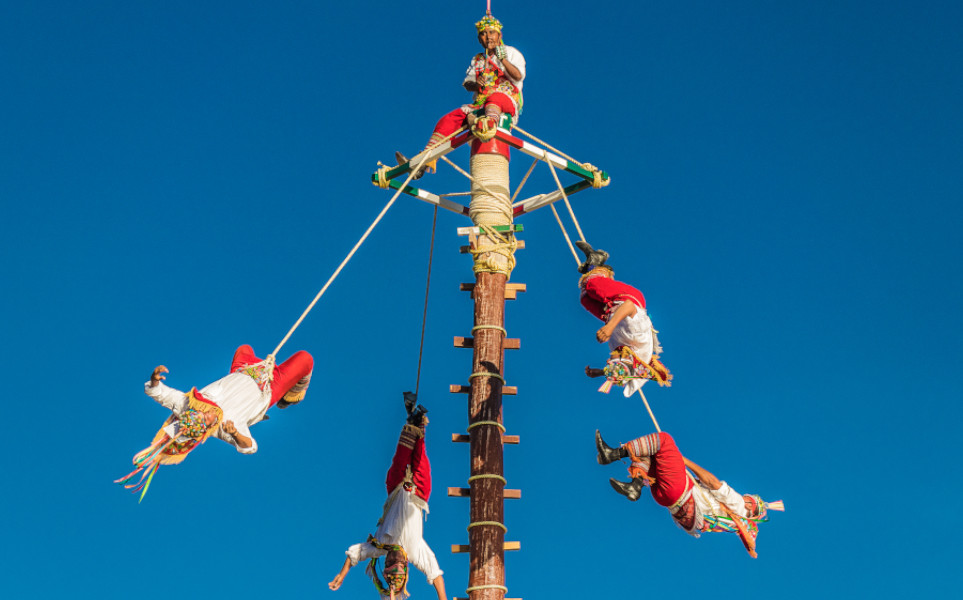 Voyage Tierra Latina Puebla Mexique Voladores