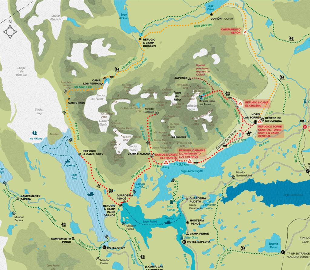 Torres-del-Paine-W-Trek-Trail-Map-150